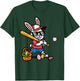Easter Bunny Baseball Player Batter Rabbit Boys Kids Men T-Shirt - T-Shirt | Forest