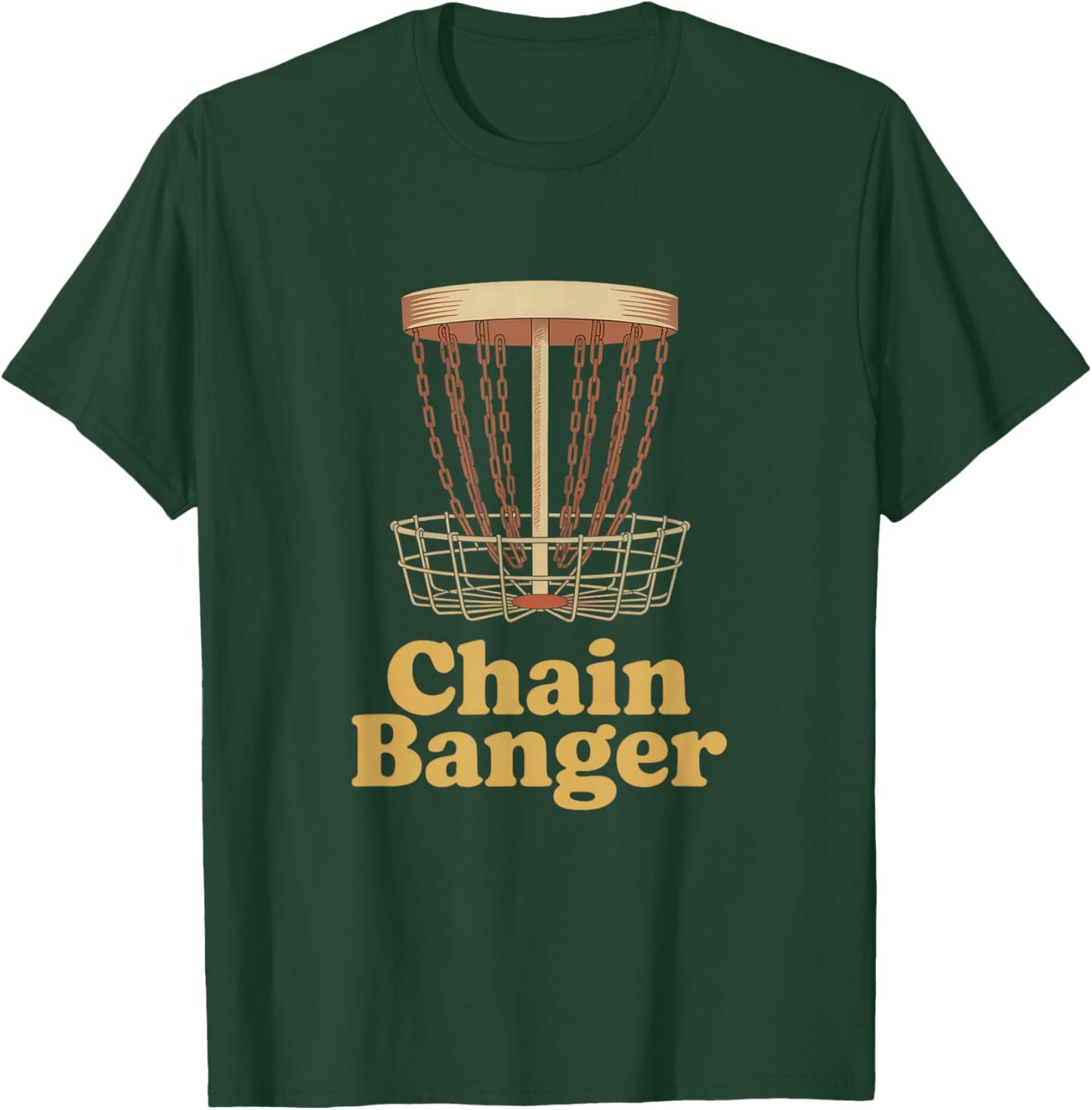 Chain Banger, disc Golfing Player, Frisbee T-Shirt - T-Shirt | Forest