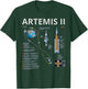 Artemis II Space Mission 2026 Rocket Launch Back to Moon T-Shirt - T-Shirt | Forest