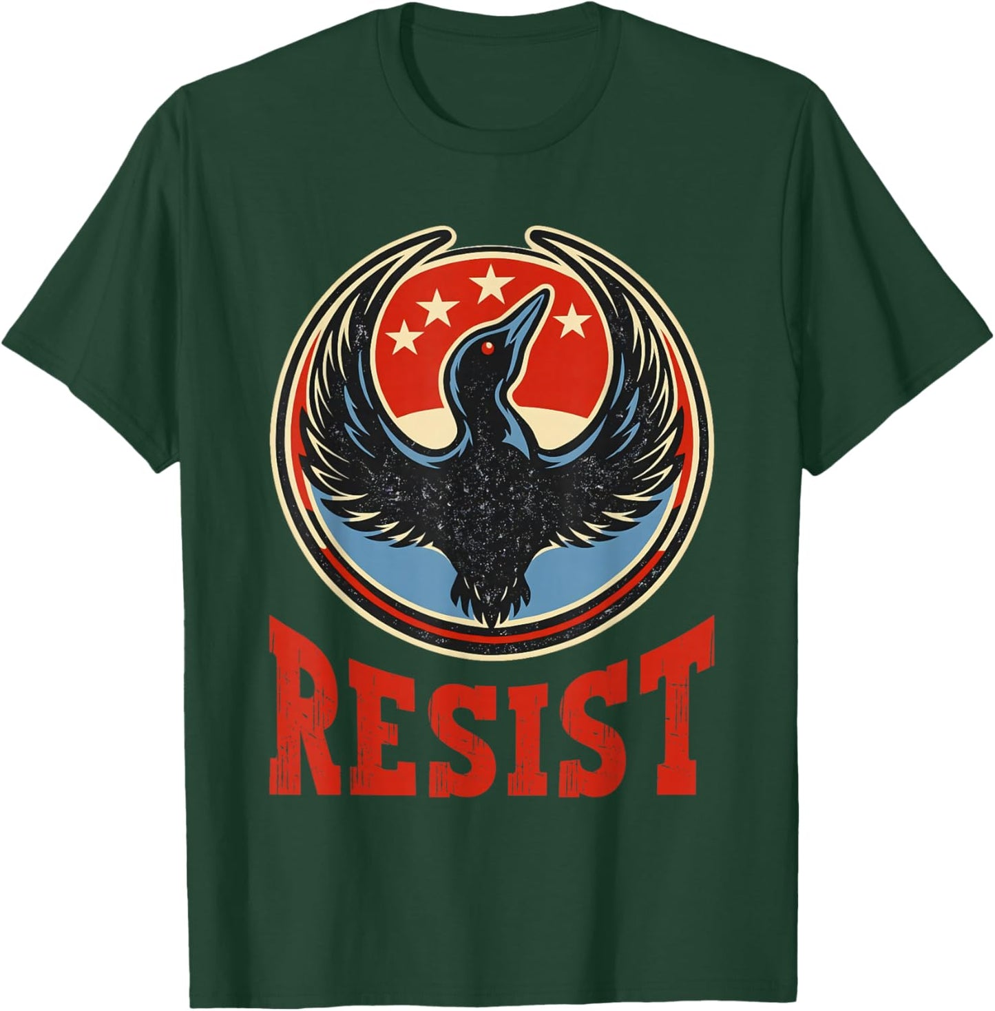 Resist Minnesota Rebel New State Flag Men Women T-Shirt - T-Shirt | Forest