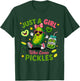 Just A Girl Who Loves Pickles Funny Toddler Pickle Costume T-Shirt - T-Shirt | Forest