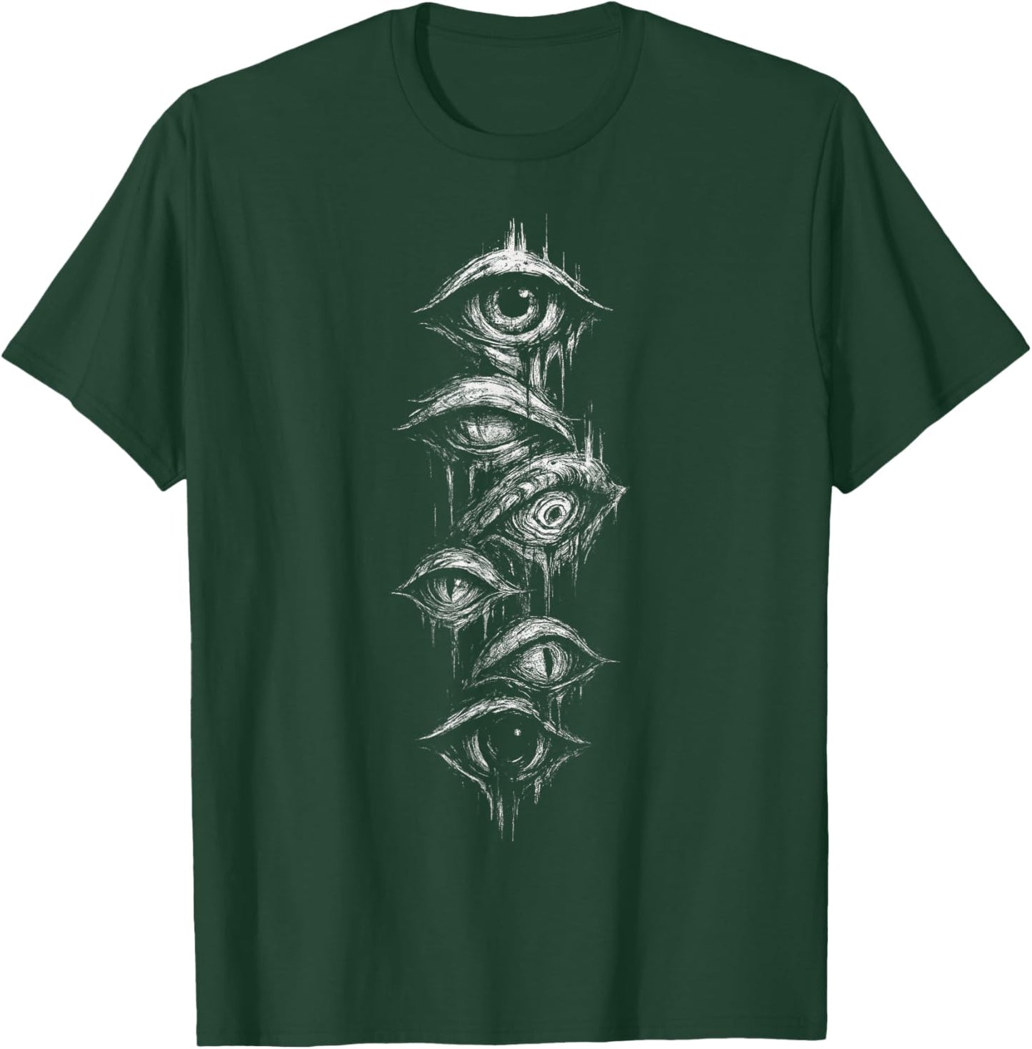 Eyes Eyeballs Goth Grunge Alt Y2K Weird Strange Aesthetic T-Shirt - T-Shirt | Forest