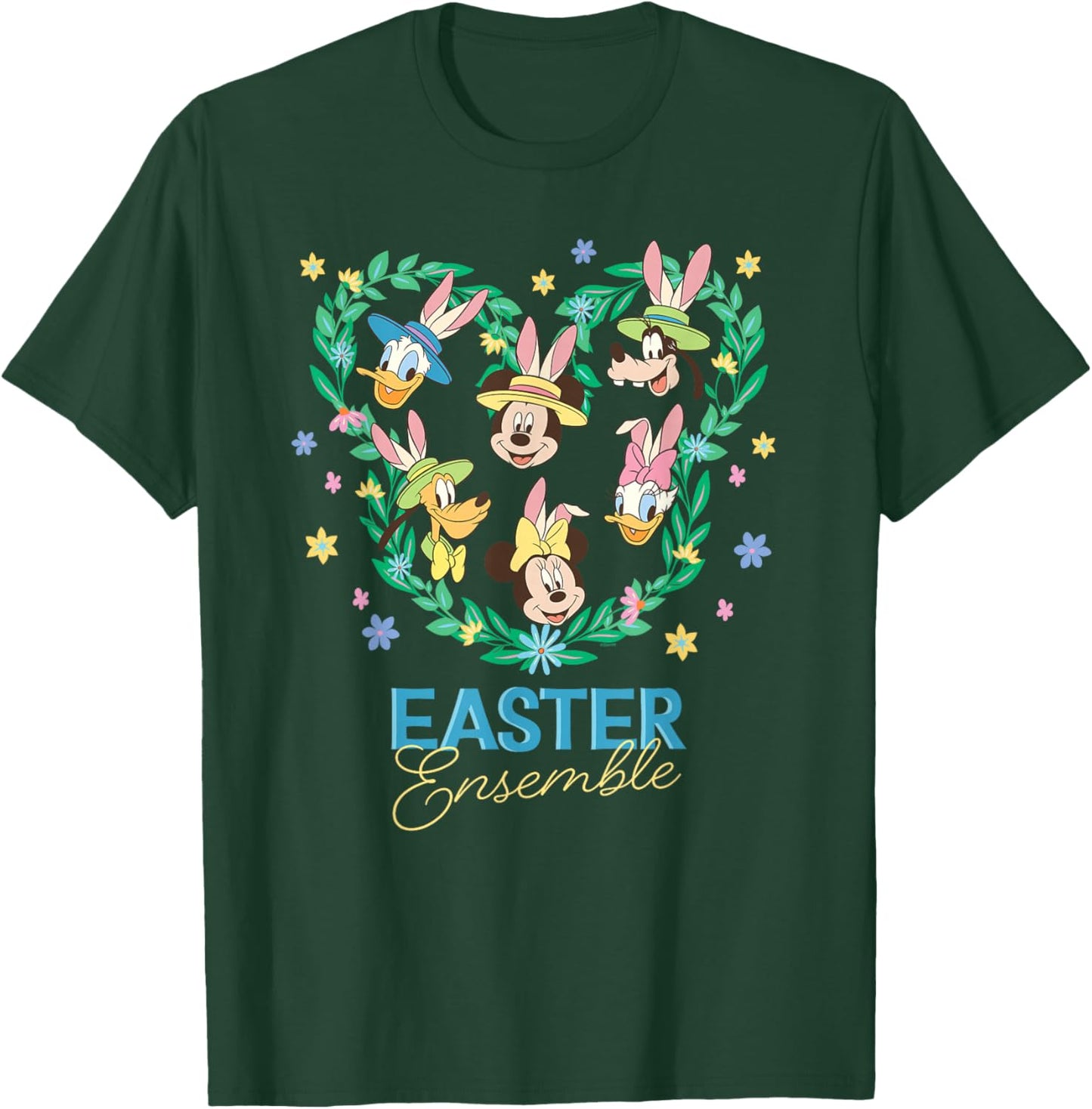 Disney Mickey & Friends Easter Ensemble Bunny Ears Icon T-Shirt - T-Shirt | Forest