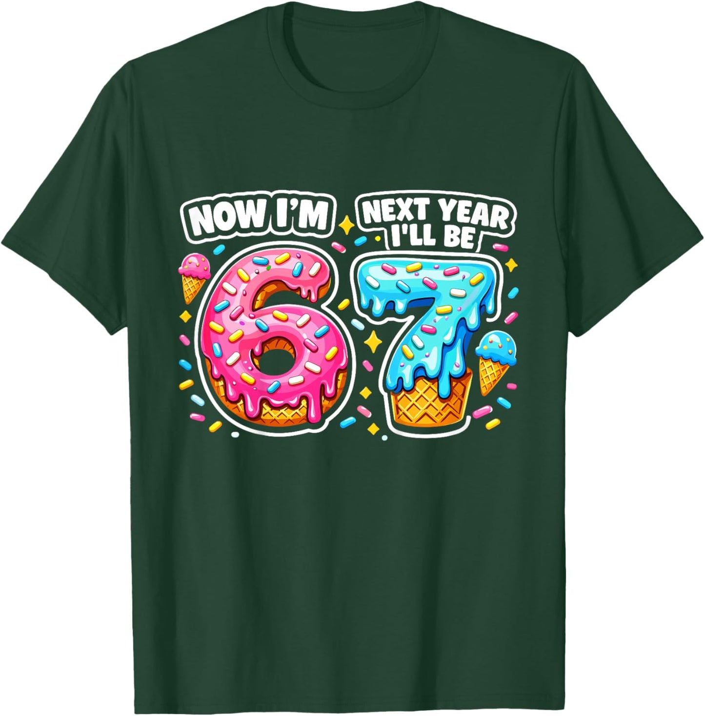 6 Year Old Birthday Boys Kids Now I'm 6 Next Year I'll be 7 T-Shirt - T-Shirt | Forest