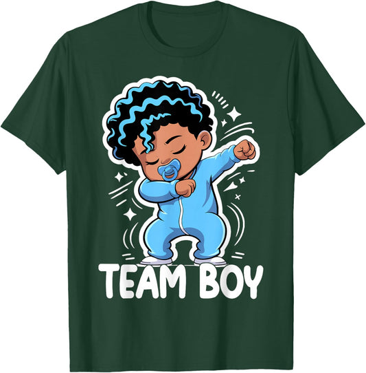 Team Boy Baby Announcement Cute Gender Reveal Party T-Shirt - T-Shirt | Forest