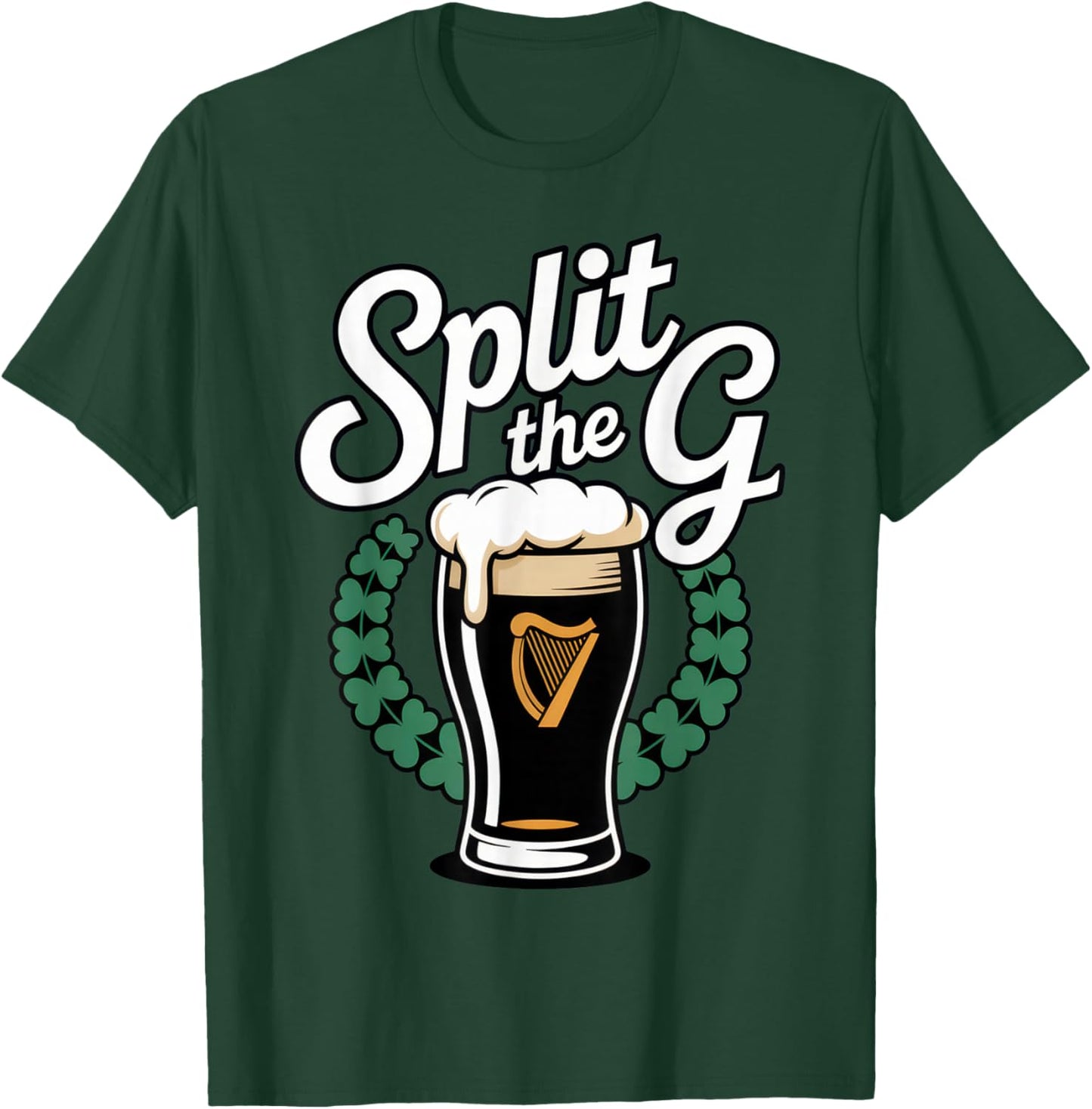 Split The G for Beer Lovers with Irish Vibes on St. T-Shirt - T-Shirt | Forest