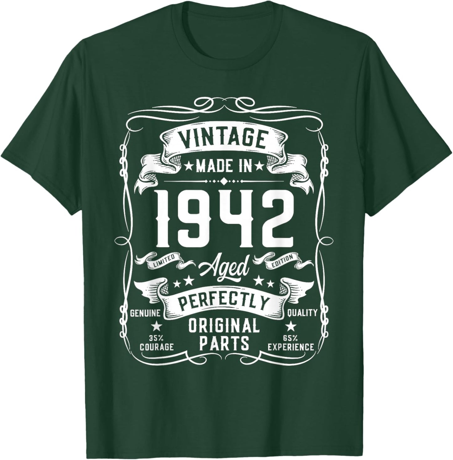 Vintage 1942 84yr 84th Birthday Gifts 84 Years Old T-Shirt - T-Shirt | Forest