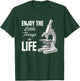 Enjoy The Little in Life Microscope Science Teacher T-Shirt - T-Shirt | Forest