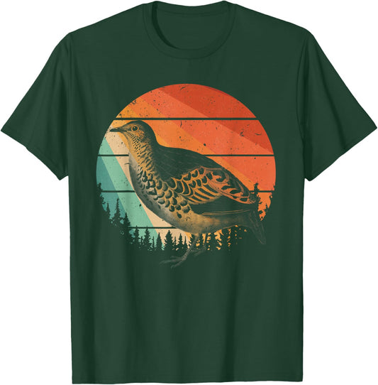 Cool Quail Art Women Quail Hunting Bird Lover Quail T-Shirt - T-Shirt | Forest