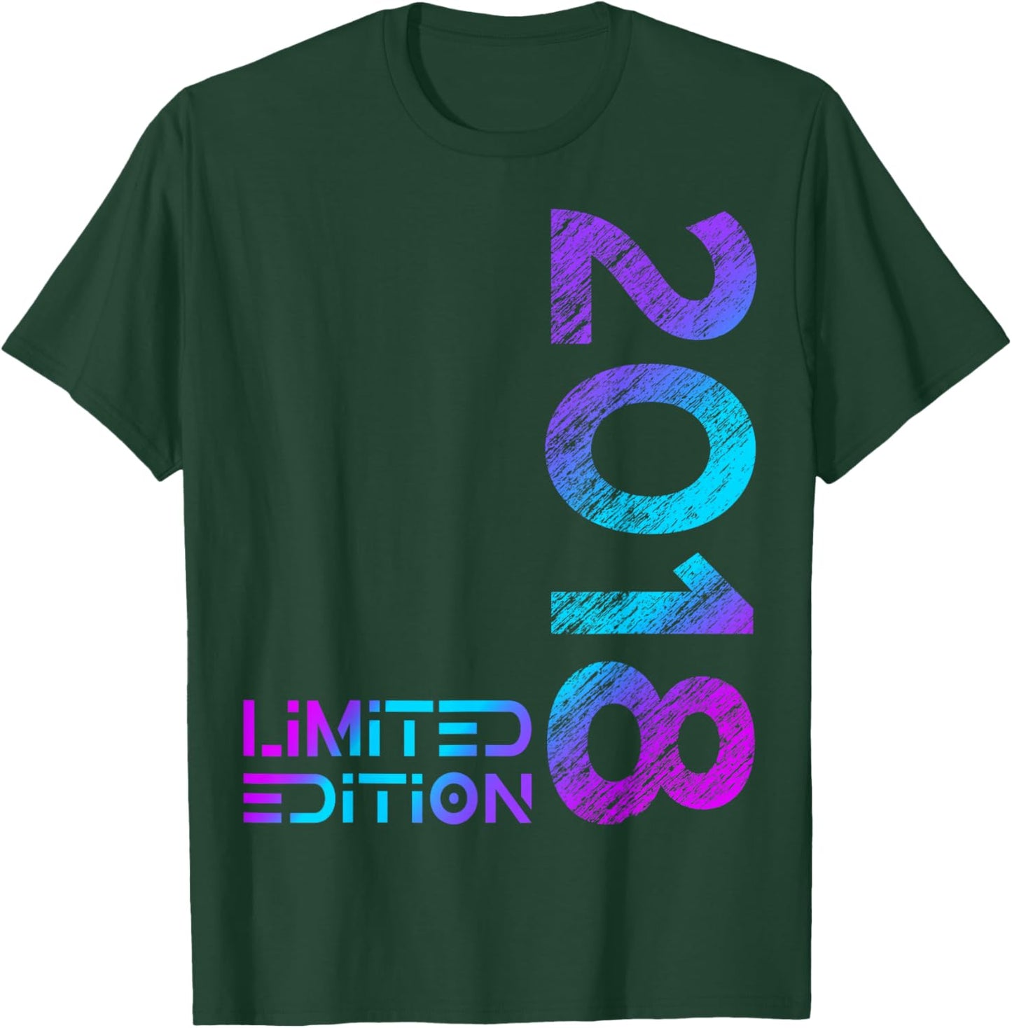 Limited Edition 2018 Boy Girl 8th Birthday 8 T-Shirt - T-Shirt | Forest