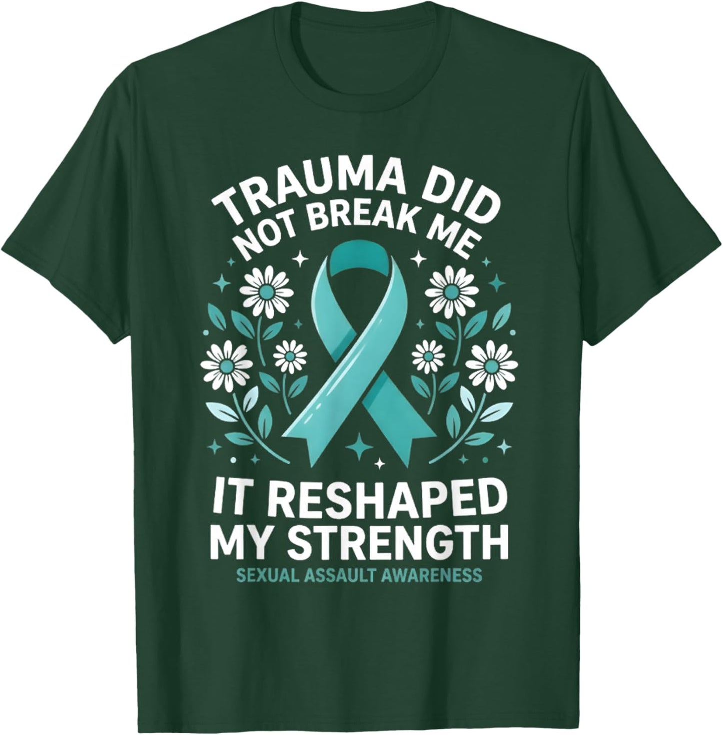 Teal Ribbon T-Shirt - T-Shirt | Forest