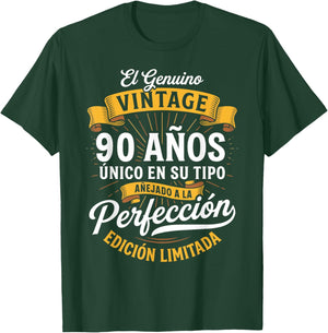 Vintage 90th Birthday Men Funny 90 Birthday Spanish T-Shirt - T-Shirt | Forest