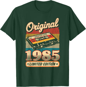 40th Birthday Retro Vintage 1985 Men Women T-Shirt - T-Shirt | Forest