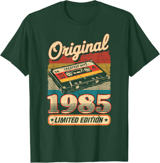 40th Birthday Retro Vintage 1985 Men Women T-Shirt - T-Shirt | Forest