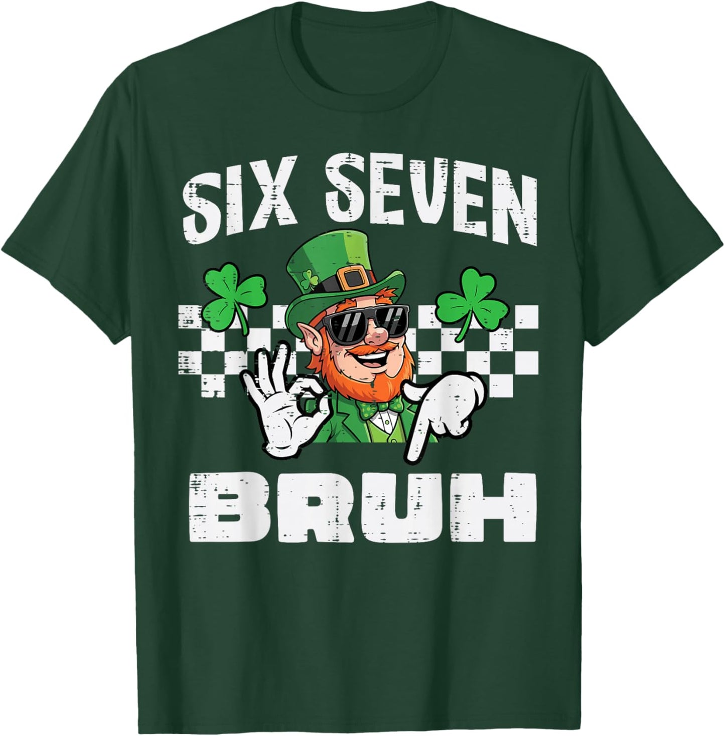 Six Seven Bruh St Patricks Day 6 7 Meme 67 Kids Youth Boys T-Shirt - T-Shirt | Forest