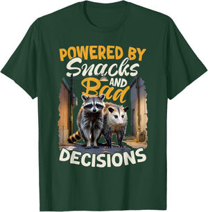 Funny Opossum and Raccoon T-Shirt - T-Shirt | Forest