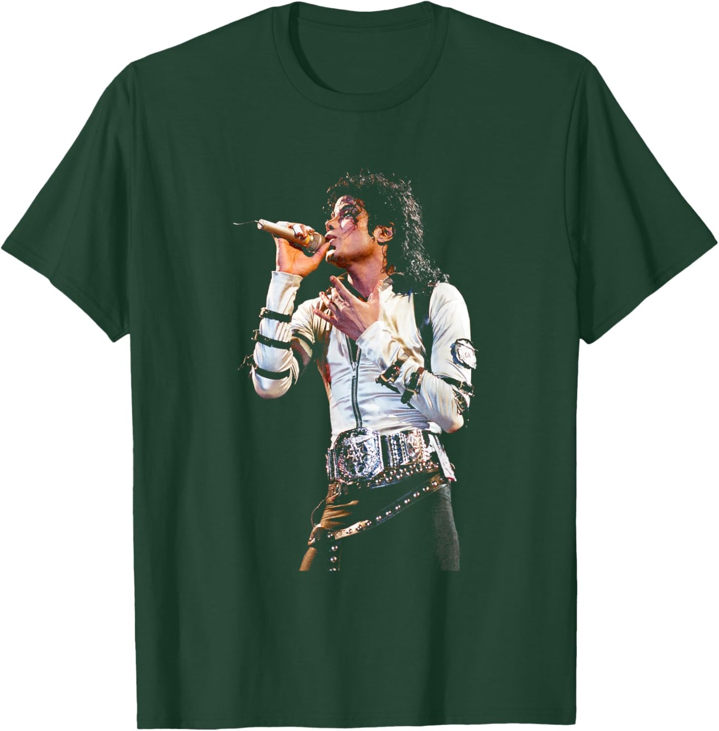 Michael Jackson Singing Live Bad World Tour 1988 T-Shirt - T-Shirt | Forest