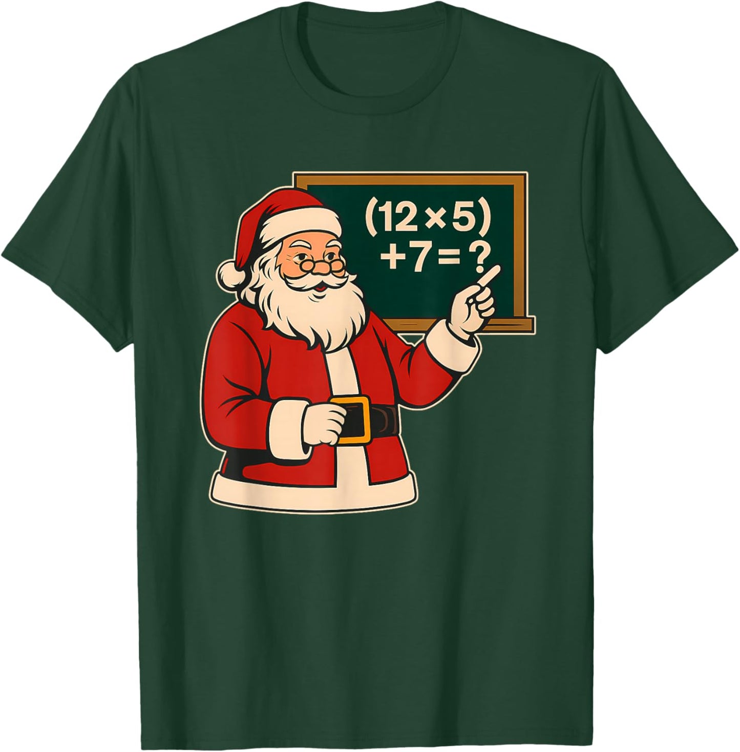 67 Teacher Christmas Santa Six Seven Meme Brainrot Math Joke T-Shirt - T-Shirt | Forest