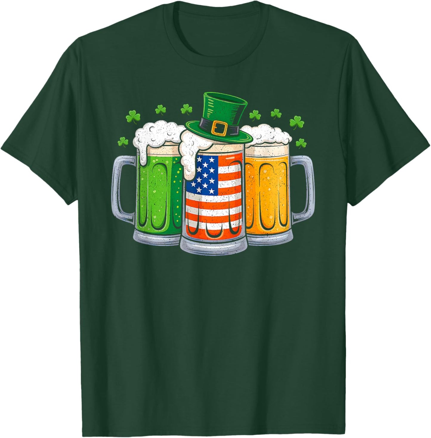 St Patricks Day Irish Beer Drinking Saint Paddys Men Women T-Shirt - T-Shirt | Forest