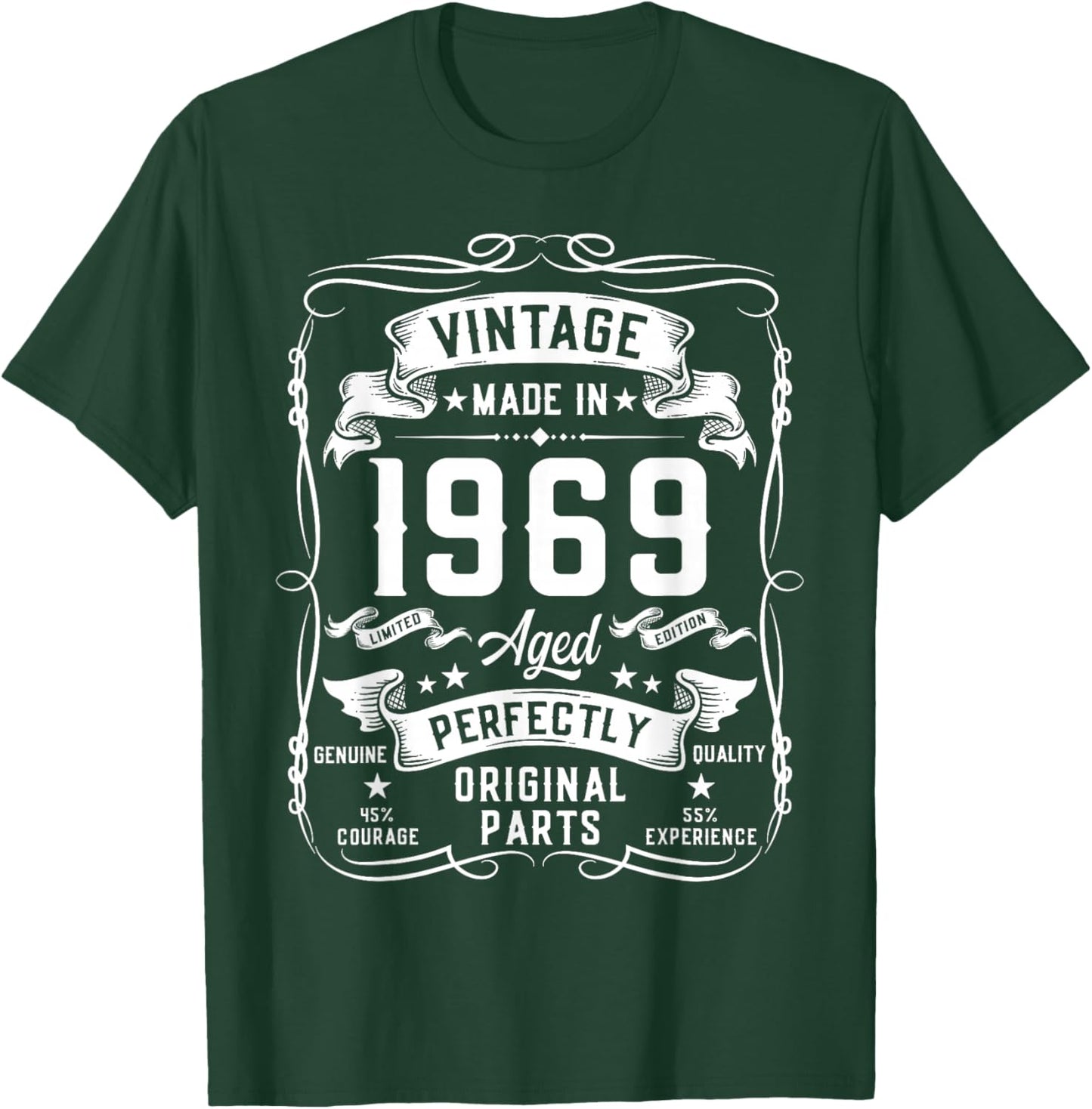 Vintage 1969 57yr 57th Birthday Gifts 57 Years Old T-Shirt - T-Shirt | Forest