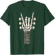 Skeleton Guitar Hand Rock On Guitarist Rock Band Music T-Shirt - T-Shirt | Forest