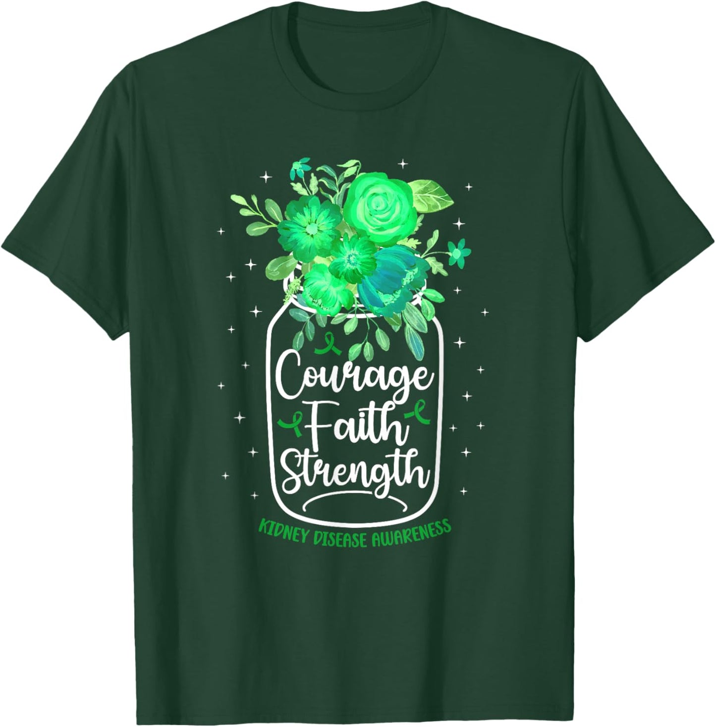 Kidney Disease Awareness Kidney Disease Survivor T-Shirt - T-Shirt | Forest