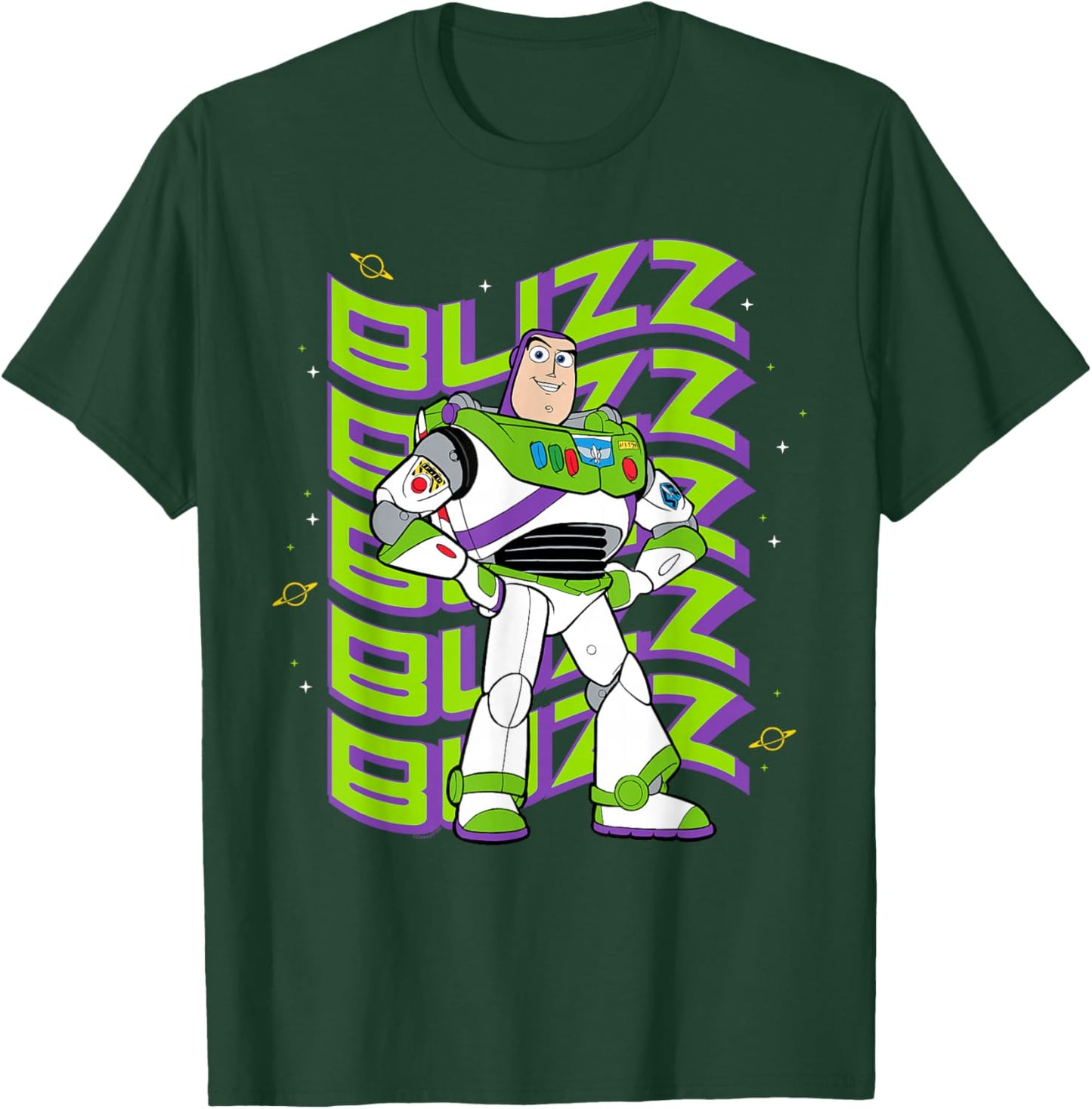 Disney and Pixar's Toy Story Buzz Lightyear Groovy Logo T-Shirt - T-Shirt | Forest
