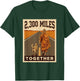 2,300 Miles Together Walk for Peace Monk and Dog Aloka Retro T-Shirt - T-Shirt | Forest