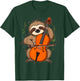 Cellist Sloth Cello Player Orchestra Music Animal T-Shirt - T-Shirt | Forest