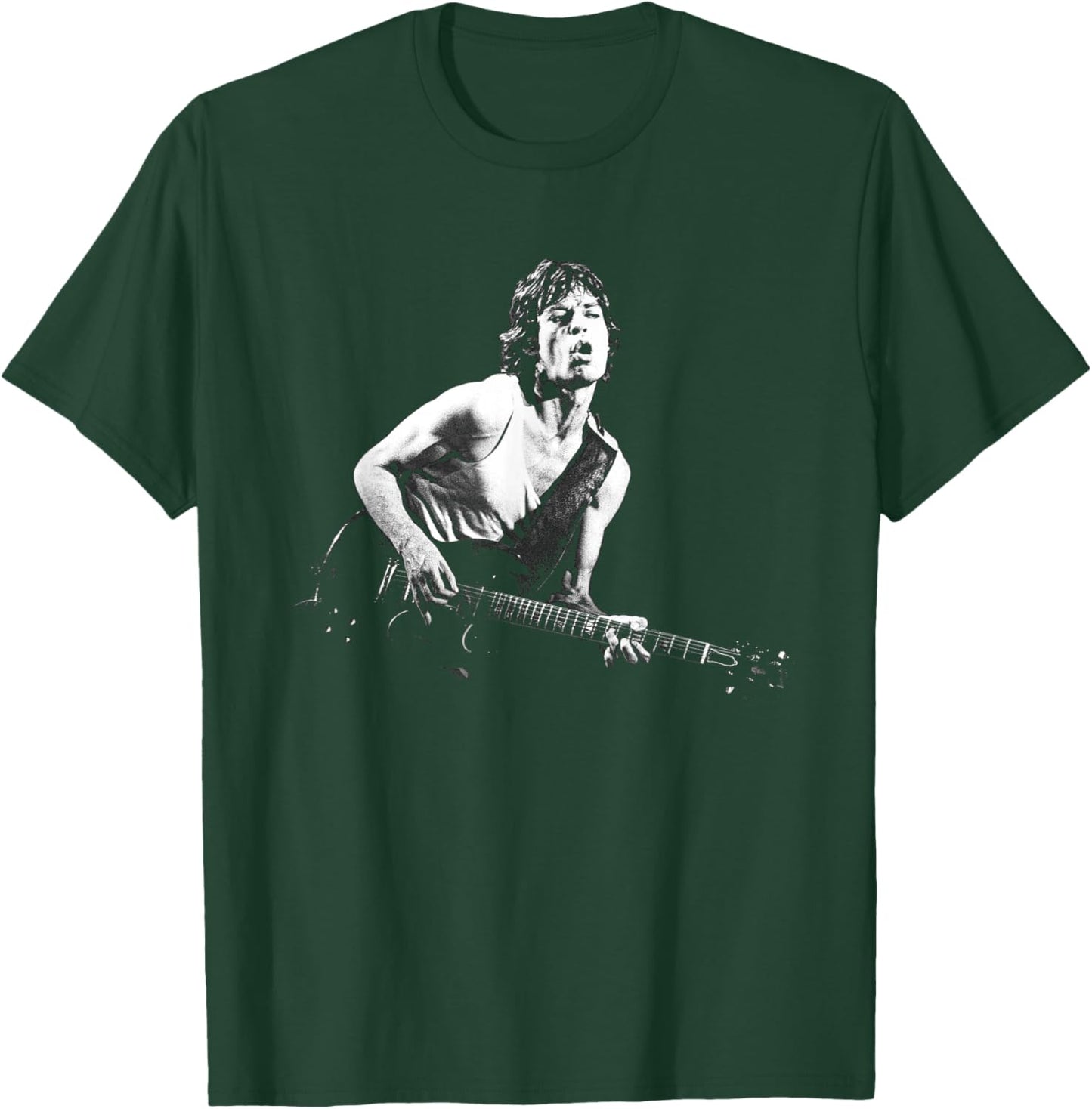 Rolling Stones Mick Jagger Guitar Tattoo You Tour T-Shirt - T-Shirt | Forest