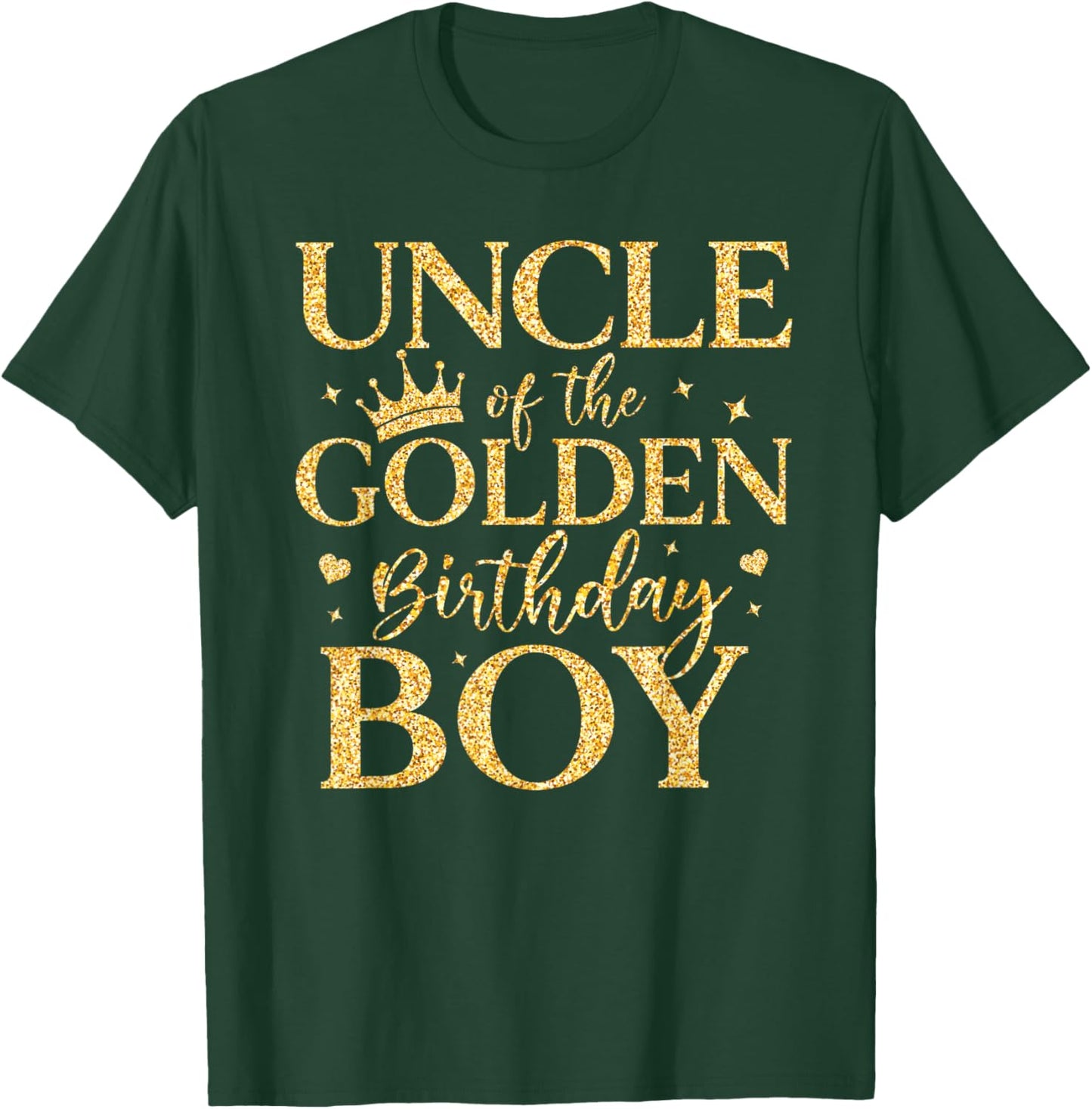 Uncle of The Golden Birthday Boy Shirt Matching Family T-Shirt - T-Shirt | Forest