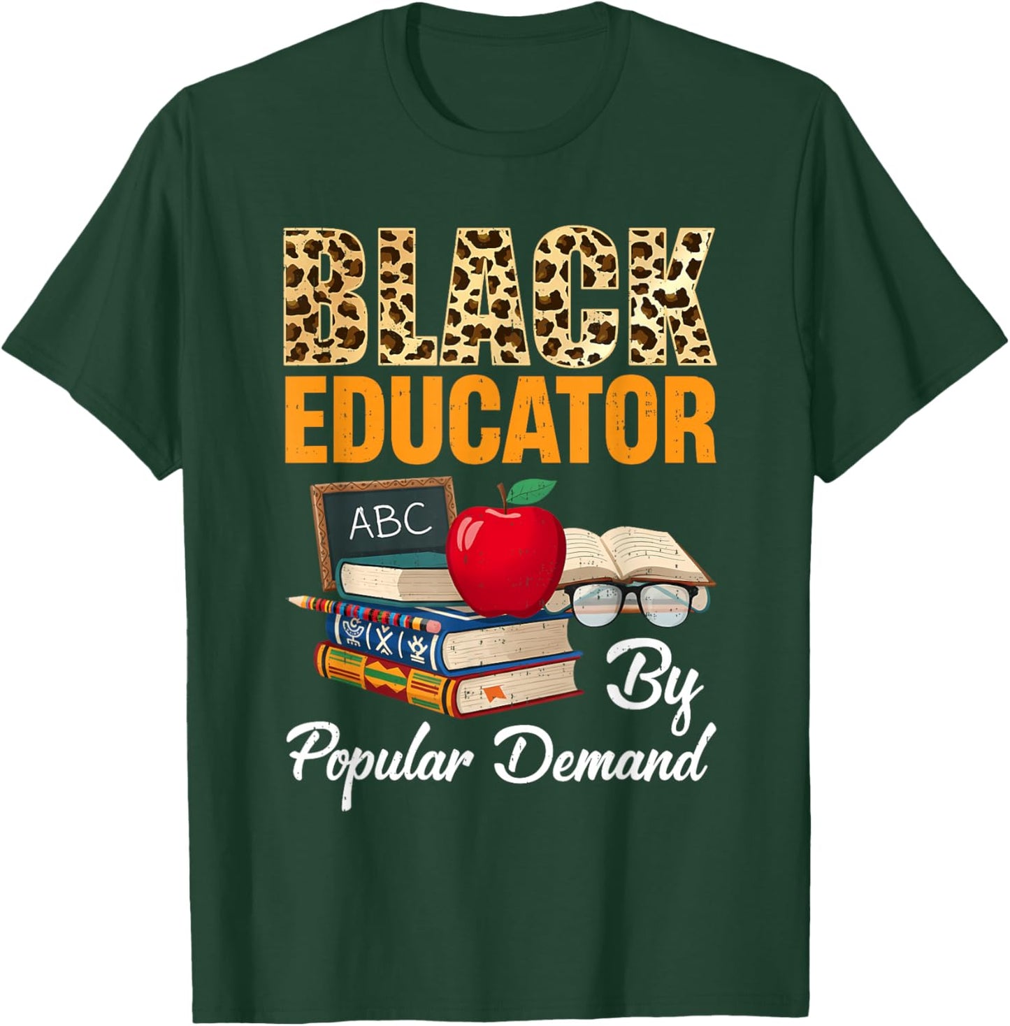 Black Educator Black History Teachers Melanin African T-Shirt - T-Shirt | Forest