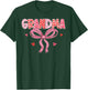 Grandma Valentine Pink Coquette Bow Valentine's Day T-Shirt - T-Shirt | Forest