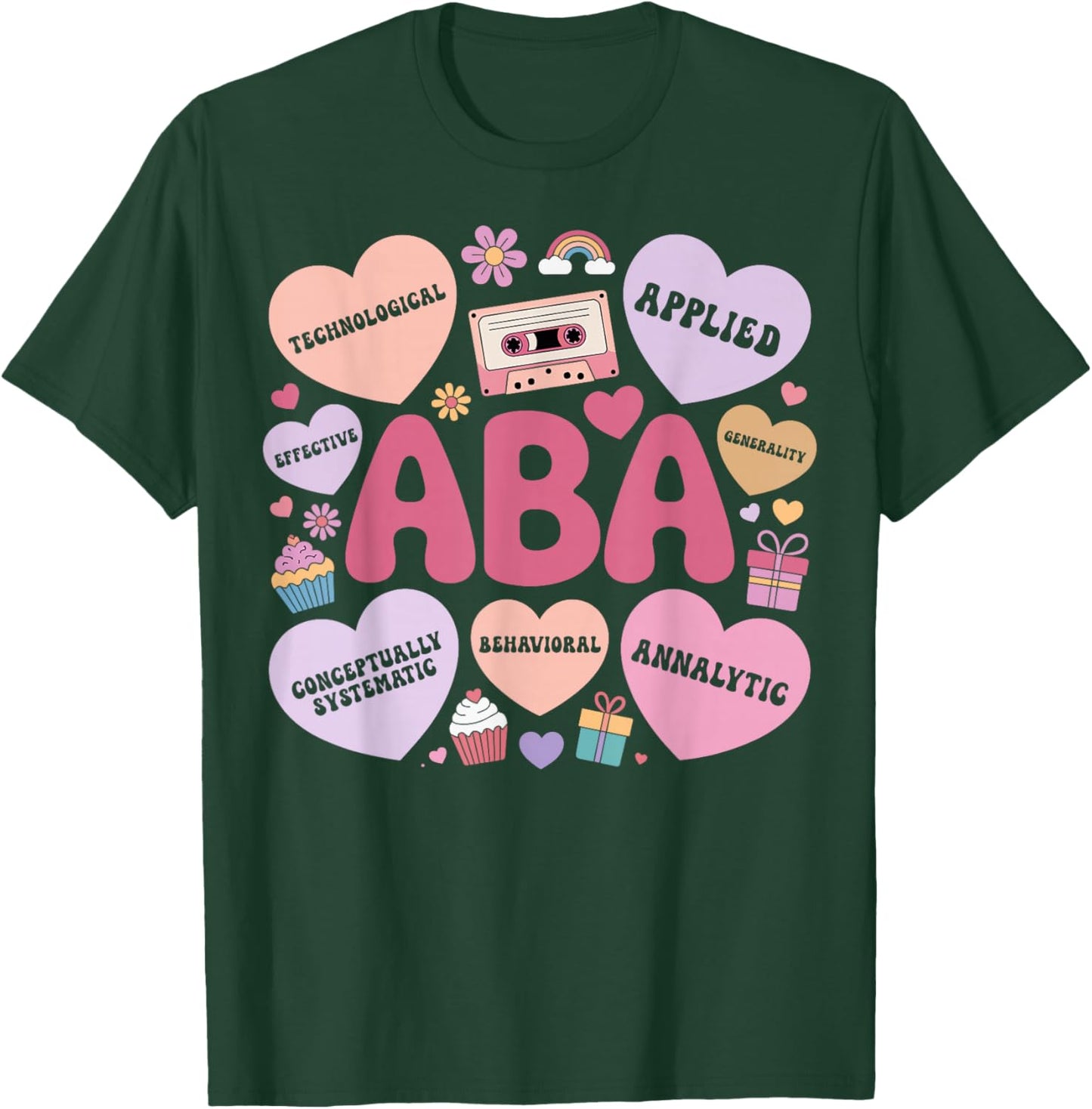 Behavioral Therapy ABA Therapist Valentine's Day Couple T-Shirt - T-Shirt | Forest
