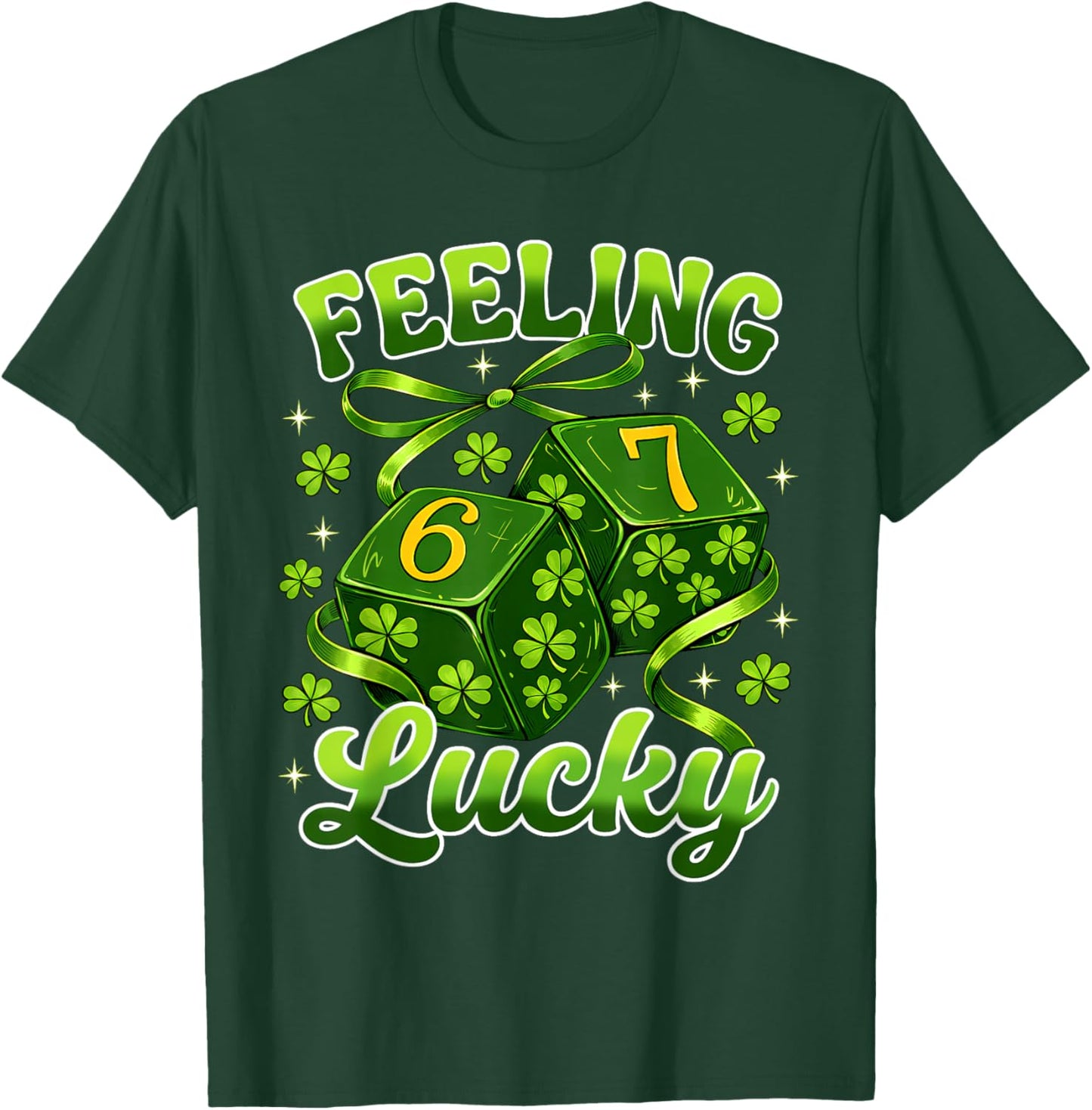 St Patricks Day Six Seven 6 7 Saint Patricks Men Women Kids T-Shirt - T-Shirt | Forest