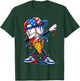Baseball Drip American Flag for Boys Kids Youth 4th of July T-Shirt - T-Shirt | Forest