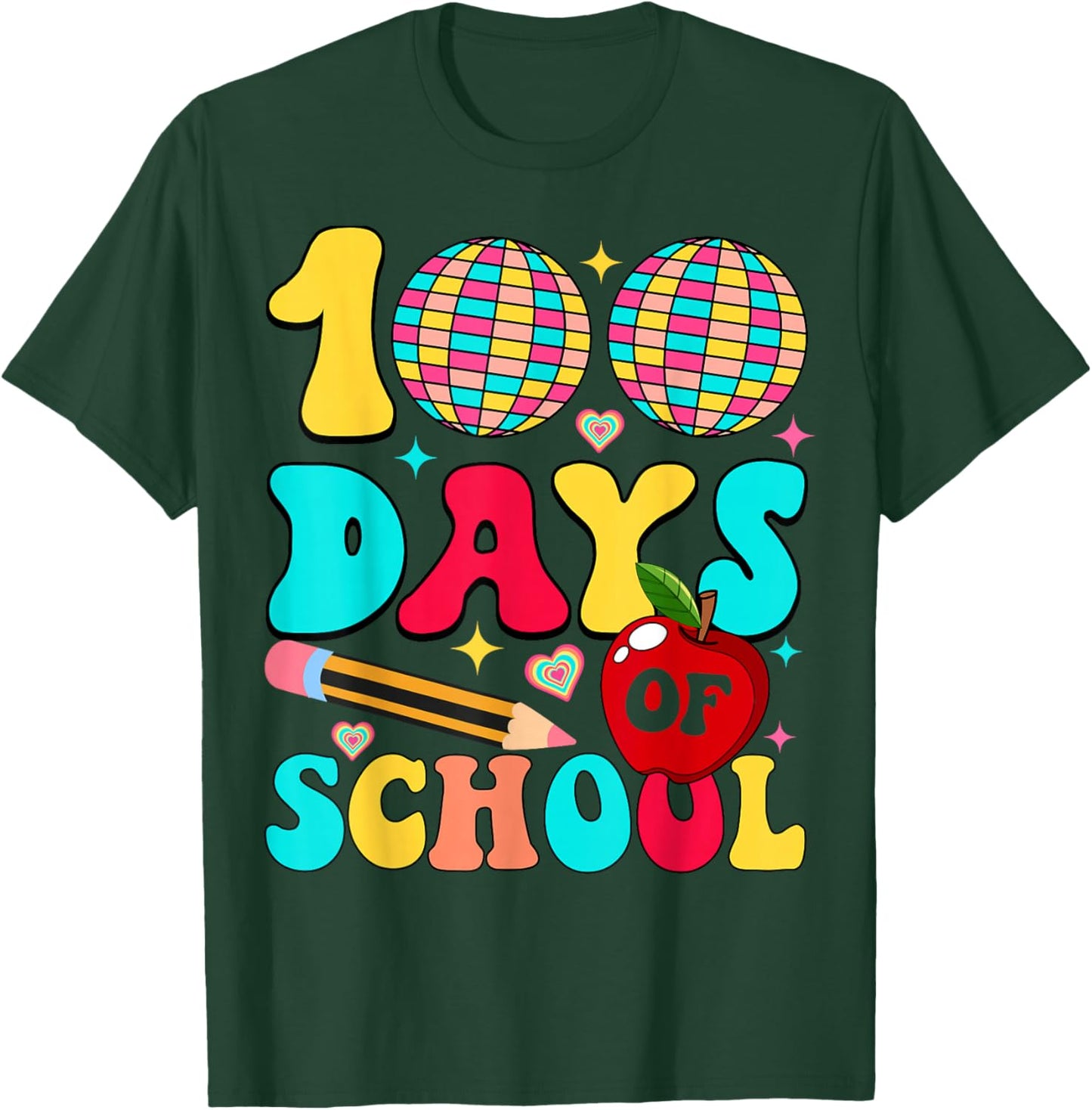 100th Day of Smarter Kids 100 Days Happy 100th Day of School T-Shirt - T-Shirt | Forest