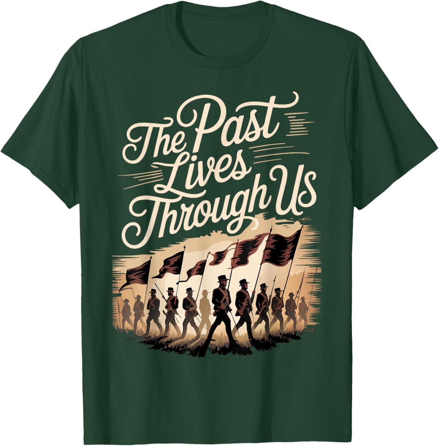 Civil War Reenactor American History Lives T-Shirt - T-Shirt | Forest
