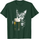 Cat Beer Y2k Vintage 90s Funny Cat with Beer Humor Animal T-Shirt - T-Shirt | Forest