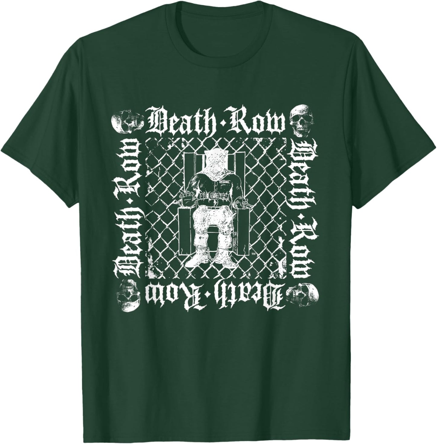 Official Death Row Records Chain Link Fence T-Shirt - T-Shirt | Forest