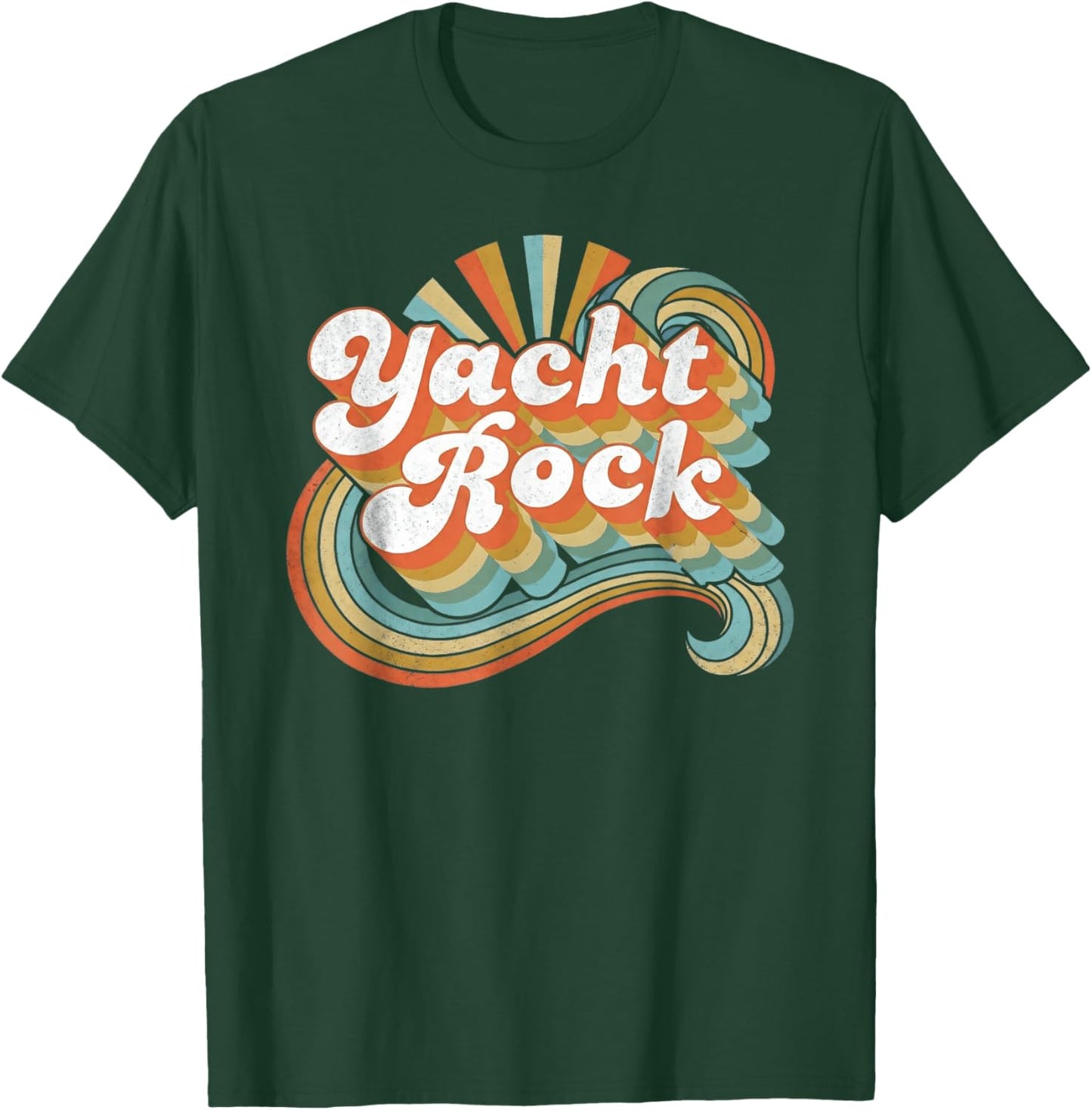 Retro Yacht Rock Vintage 70s Music Vibes Design T-Shirt - T-Shirt | Forest