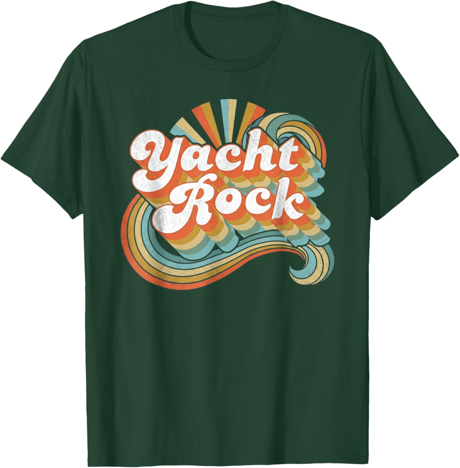 Retro Yacht Rock Vintage 70s Music Vibes Design T-Shirt - T-Shirt | Forest