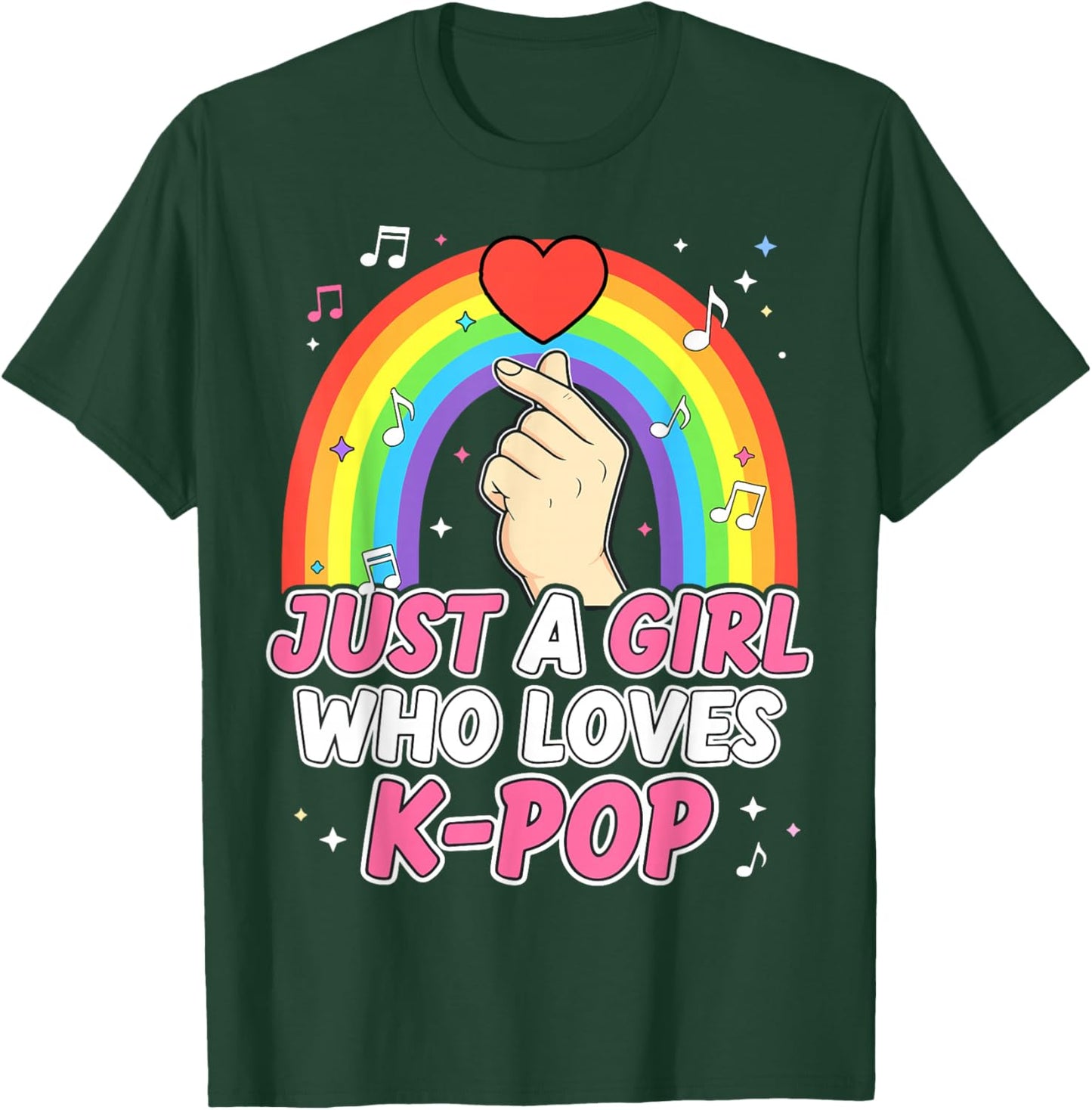 Just A Girl Who Loves K-Pop T-Shirt - T-Shirt | Forest