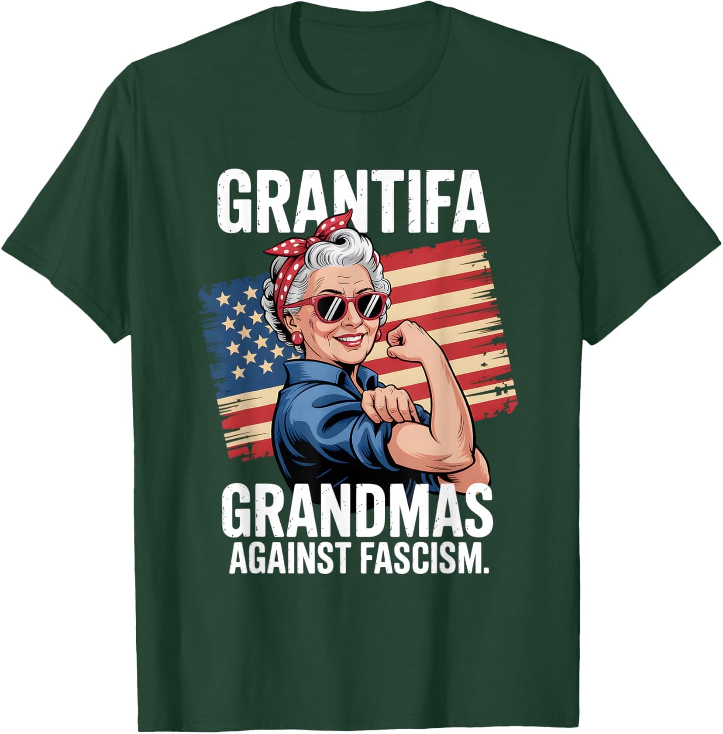 Flag Resist No Kings T-Shirt - T-Shirt | Forest