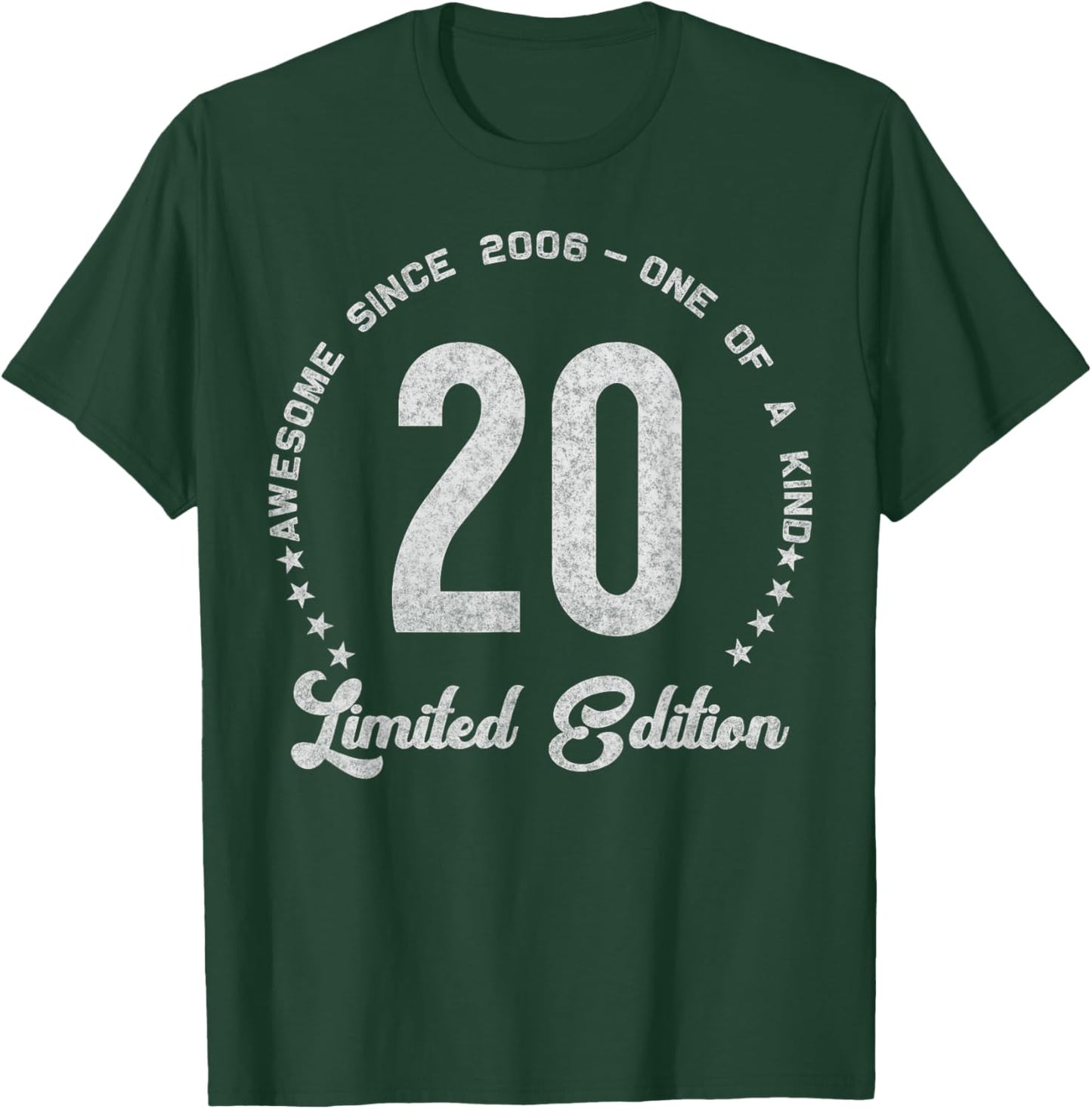 20 Year Old Gifts Vintage 2006 Limited Edition 20th Birthday T-Shirt - T-Shirt | Forest