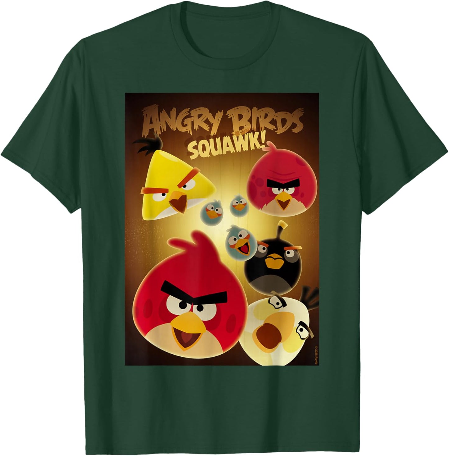 Angry Birds Group Poster Squawk T-Shirt - T-Shirt | Forest