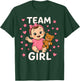 Team Girl Gender Reveal Baby Announcement T-Shirt - T-Shirt | Forest