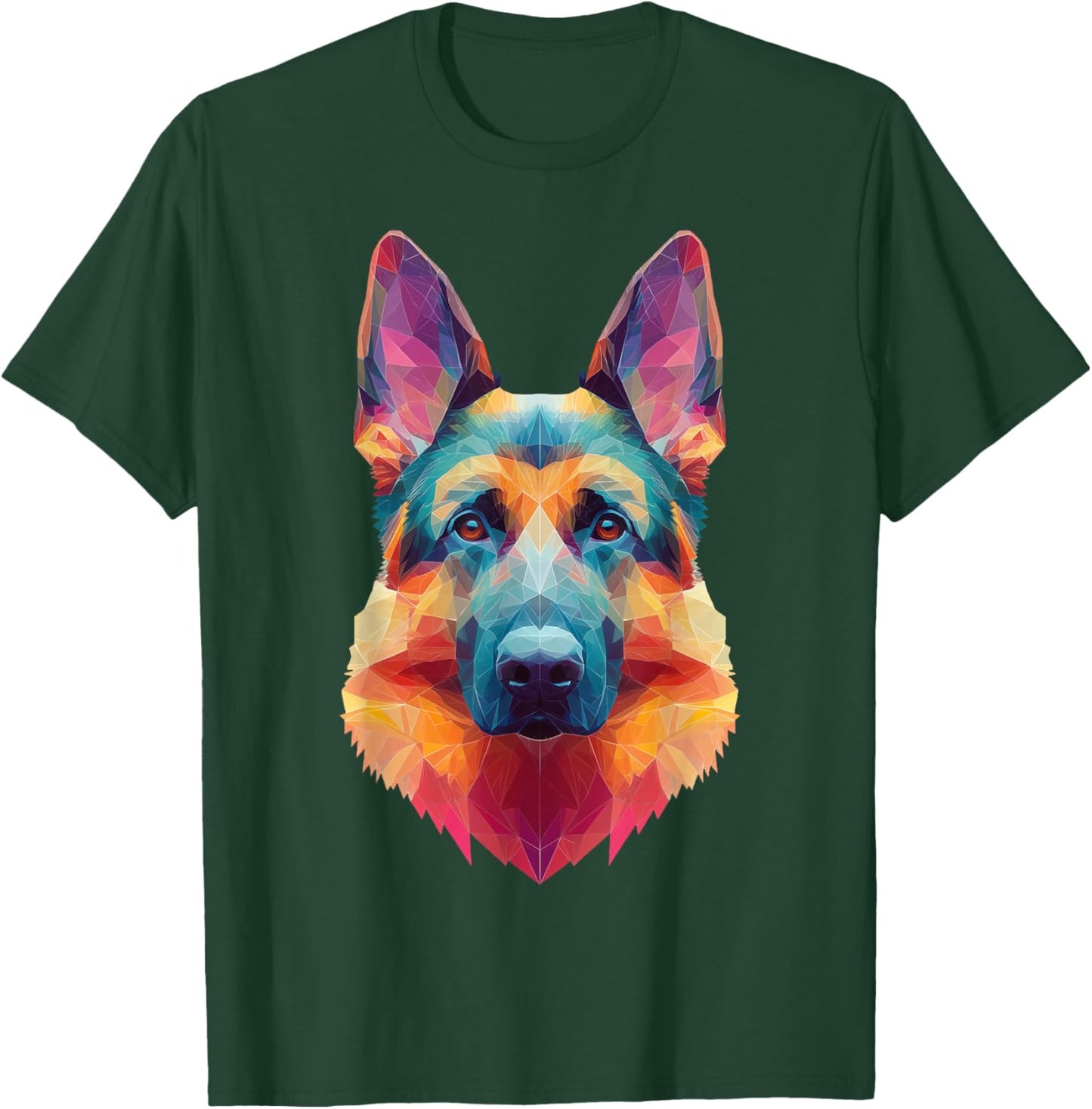 German Shepherd Dog Graphic T-Shirt - T-Shirt | Forest