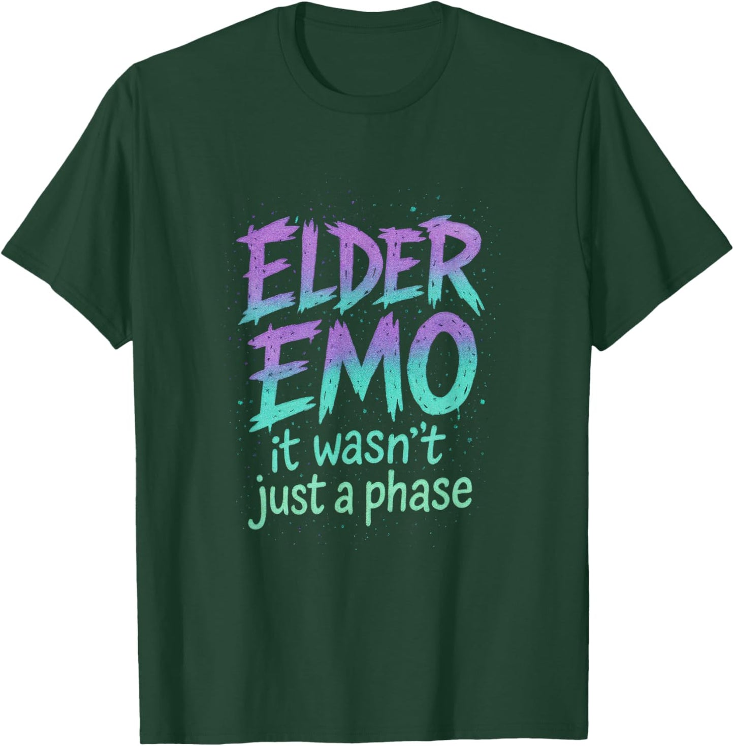 Elder Emo - Funny Goth Retro Music Lovers T-Shirt - T-Shirt | Forest