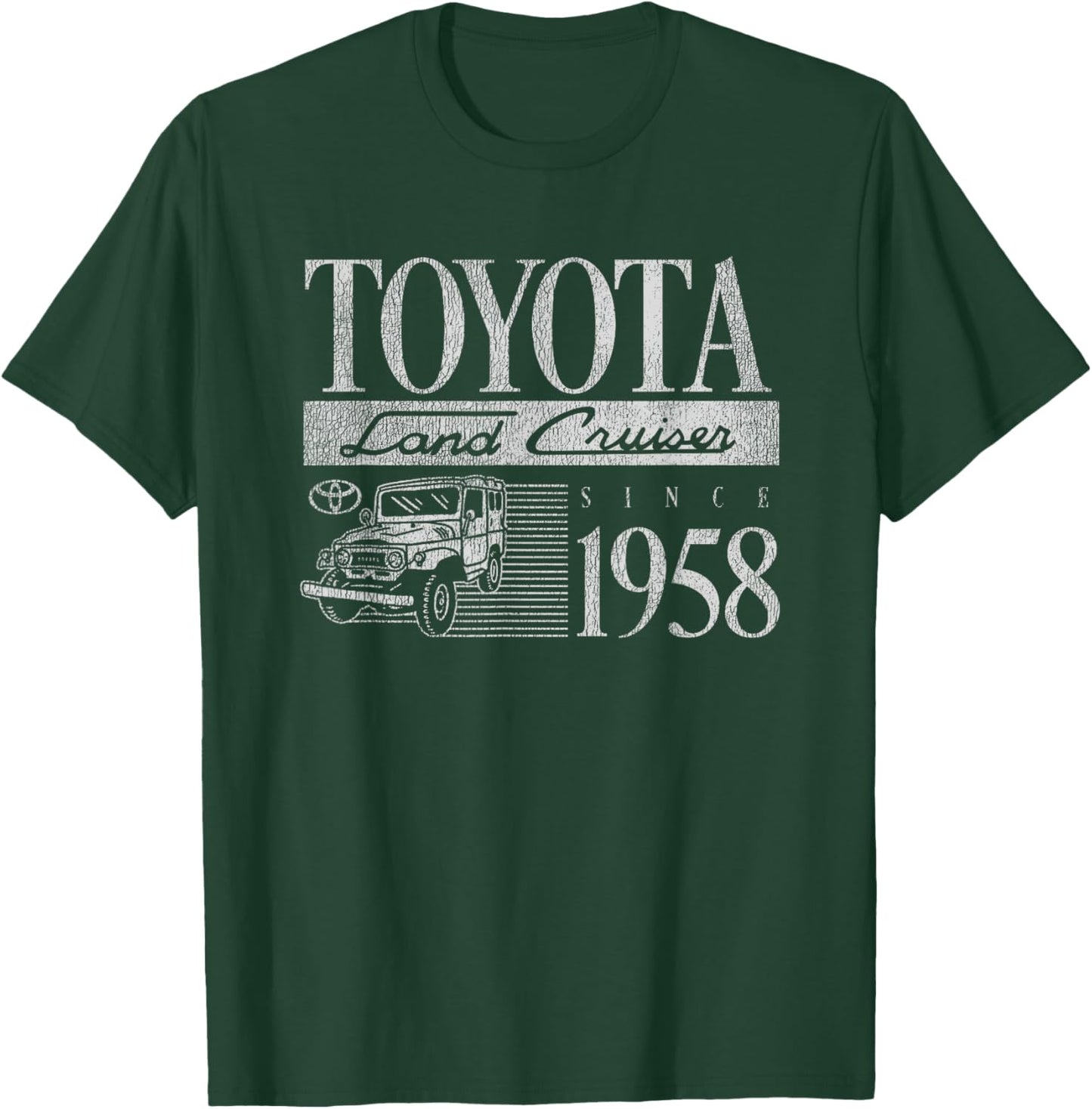 Toyota Land Cruiser Since 1958 Vintage Graphic T-Shirt - T-Shirt | Forest